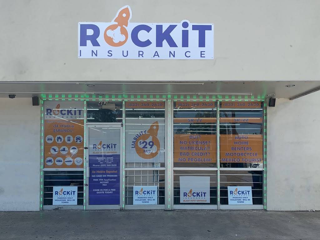 ROCKiT Insurance | 482 Maxey Rd, Houston, TX 77013, USA | Phone: (832) 360-2630