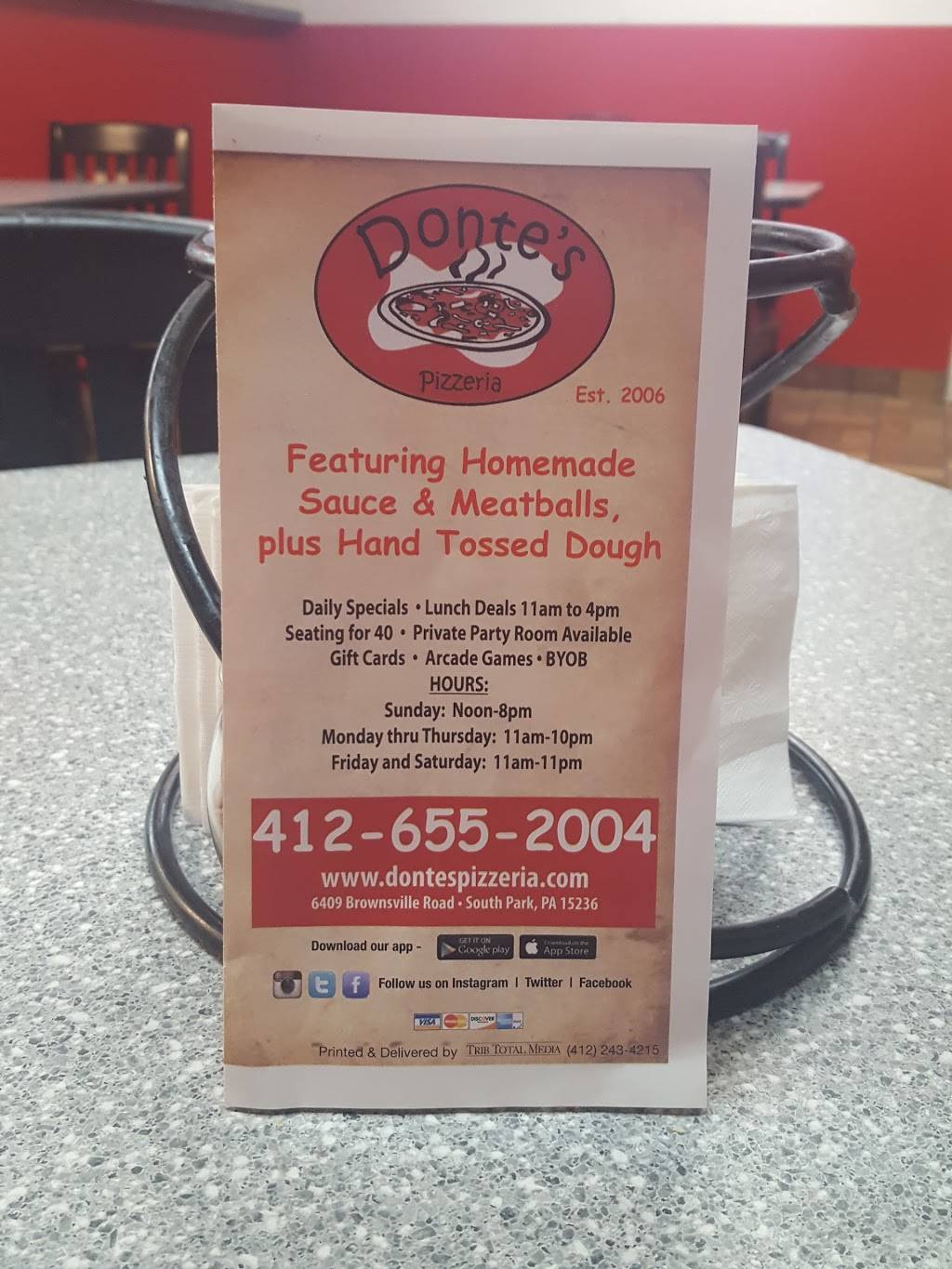 Dontes Pizzeria | 6409 Brownsville Rd, Pittsburgh, PA 15236, USA | Phone: (412) 655-2004