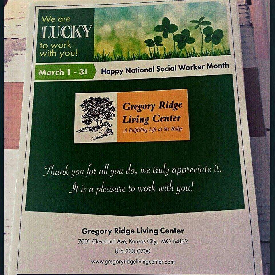 Gregory Ridge Living Center | 7001 Cleveland Ave, Kansas City, MO 64132 | Phone: (816) 333-0700