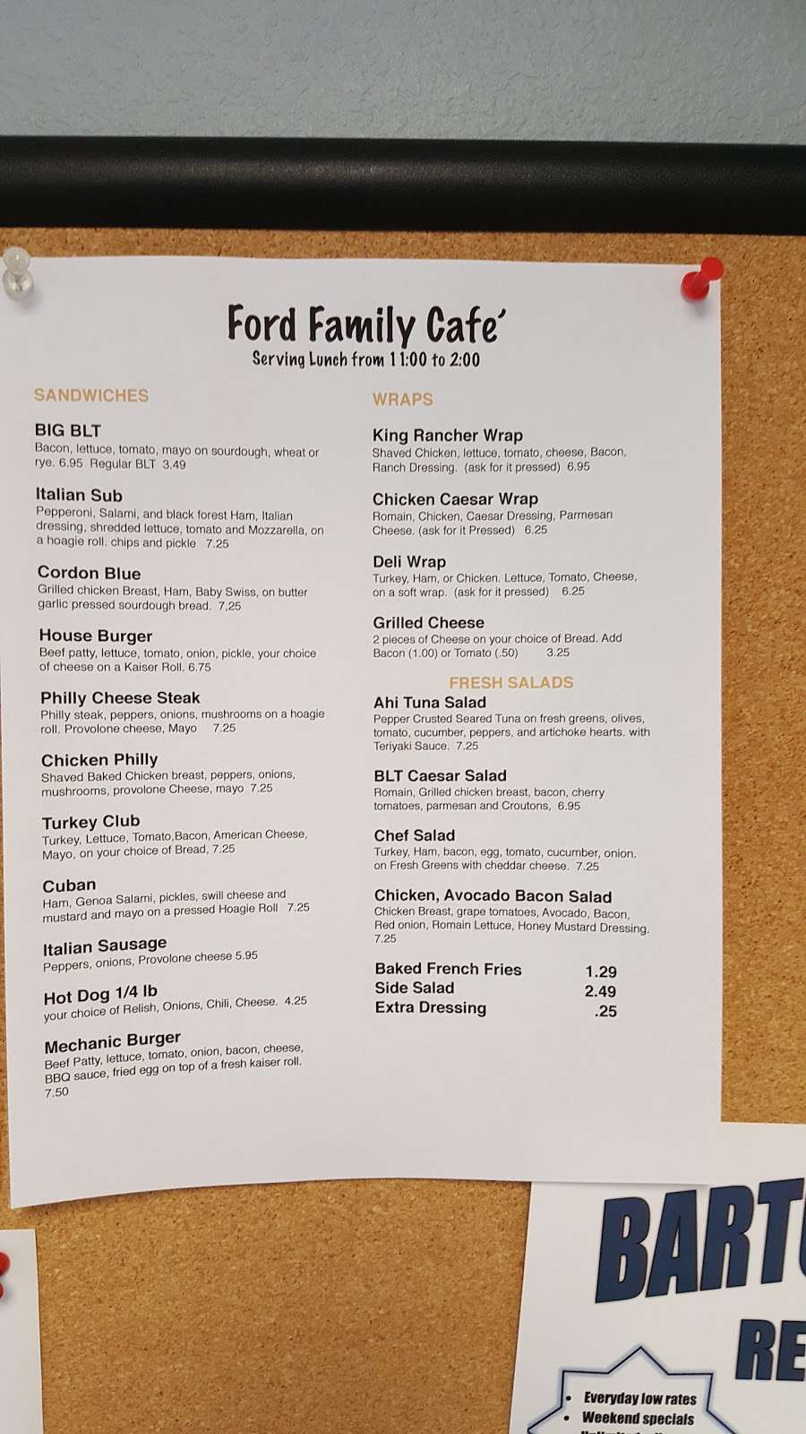 Ford Family Cafe | Bartow, FL 33830, USA