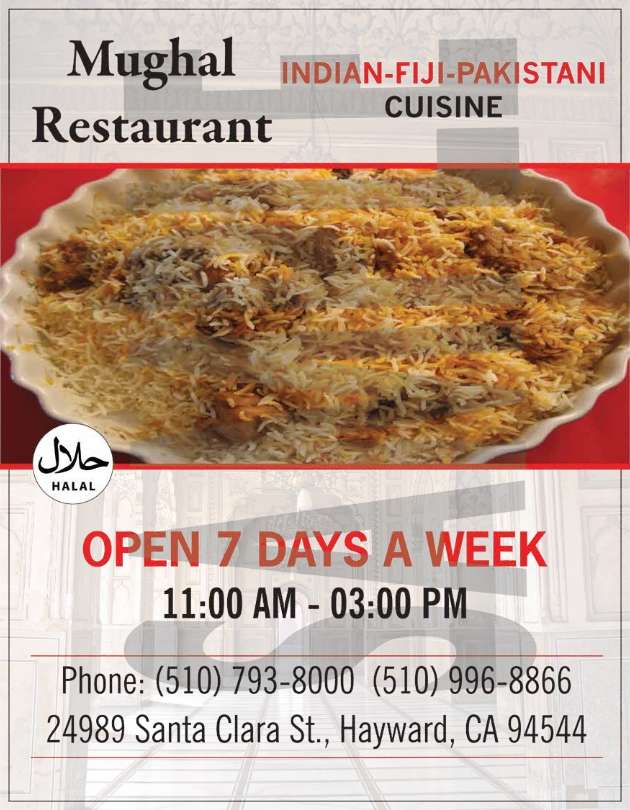 MUGHAL RESTAURANT | 24989 Santa Clara St, Hayward, CA 94544 | Phone: (510) 793-8000