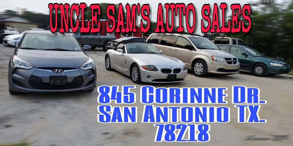 Uncle Sams Auto Sales | 845 Corinne Dr, San Antonio, TX 78218, USA | Phone: (210) 719-6875