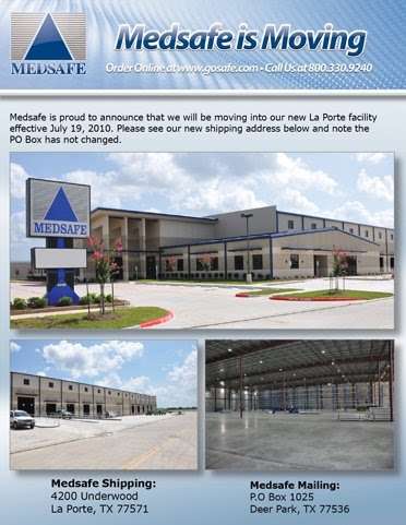 Medsafe | 4200 Underwood Rd, La Porte, TX 77571, USA | Phone: (281) 476-5392