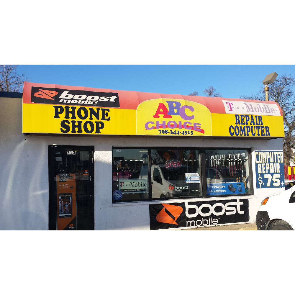 ABC Choice Wireless (BOOST MOBILE) | 713 Roosevelt Rd, Maywood, IL 60153, USA | Phone: (708) 344-4515