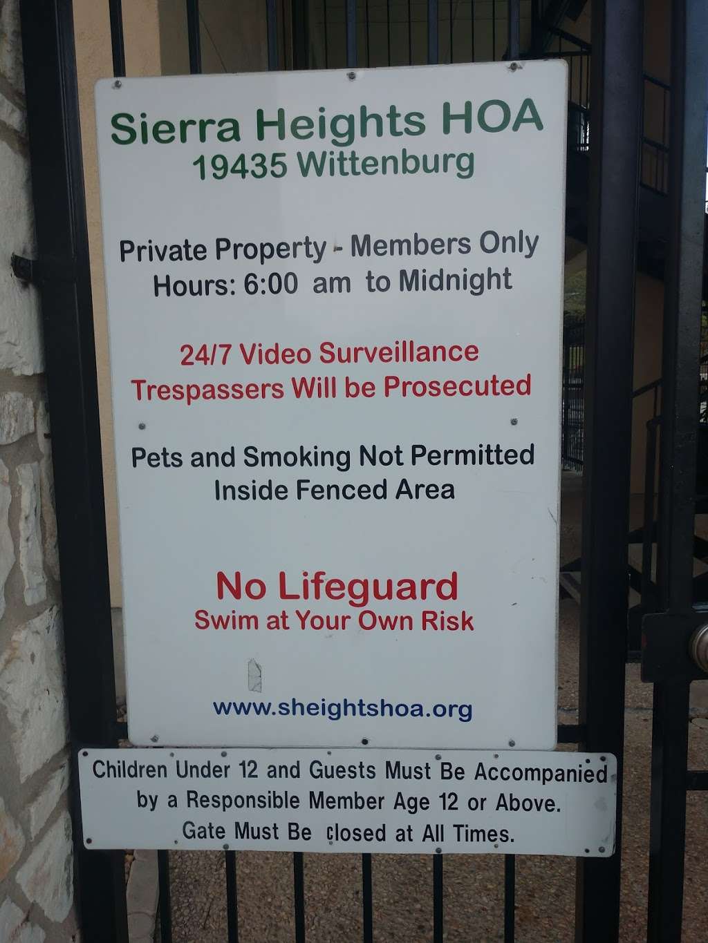 Sierra Heights HOA | 19435 Wittenburg, San Antonio, TX 78256, USA