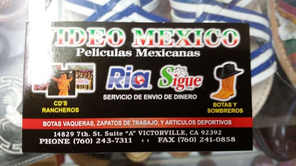 Video Mexico | 14829 7th St # A, Victorville, CA 92395, USA | Phone: (760) 243-7311
