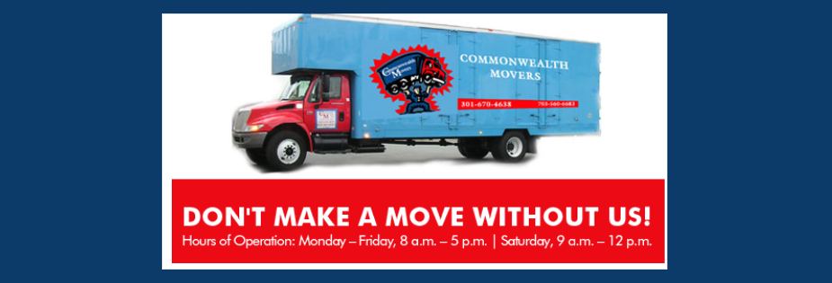 Commonwealth Movers | 7650 Rickenbacker Dr, Gaithersburg, MD 20879, USA | Phone: (301) 670-4638