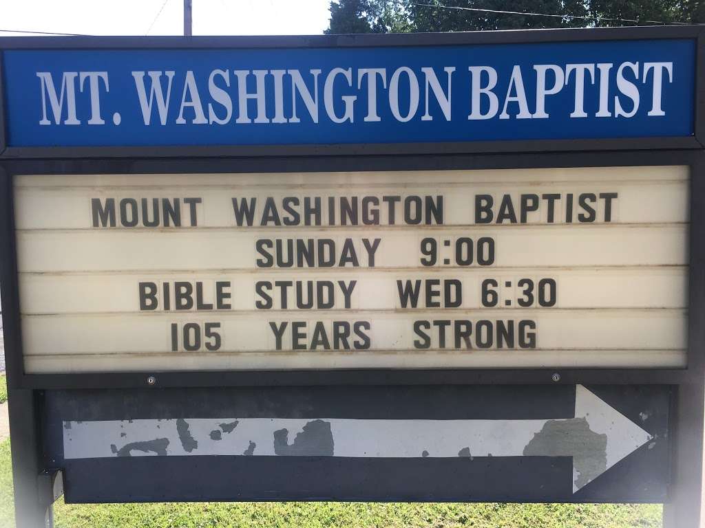 Mt Washington Baptist Church | 9623 E Independence Ave, Independence, MO 64053, USA | Phone: (816) 254-5688