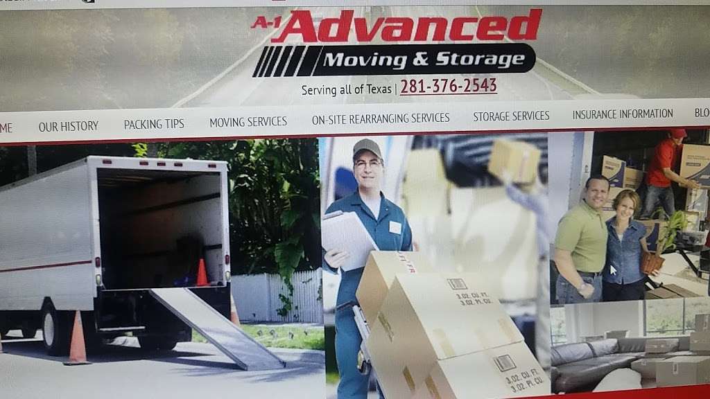 A-1 Advanced Moving & Storage, Inc. | 18021 Hufsmith - Kohrville Rd, Tomball, TX 77375, USA | Phone: (281) 376-2543