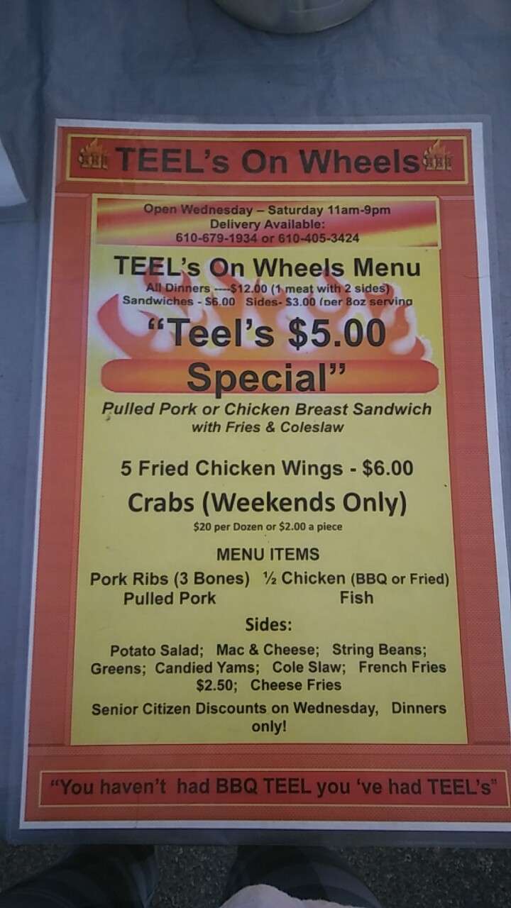 Teels BBq Pit Stop | Gibbons Ave, Coatesville, PA 19320