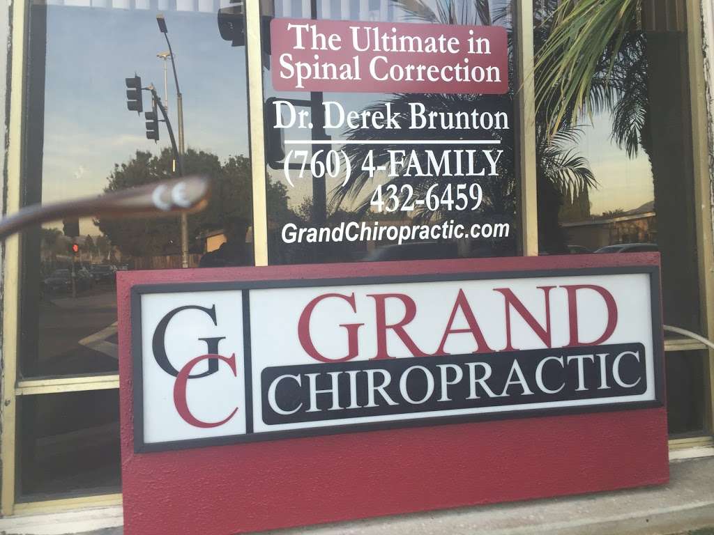 Grand Chiropractic - Derek S. Brunton, DC | 105 N Rose St UNIT 100, Escondido, CA 92027 | Phone: (760) 432-6459