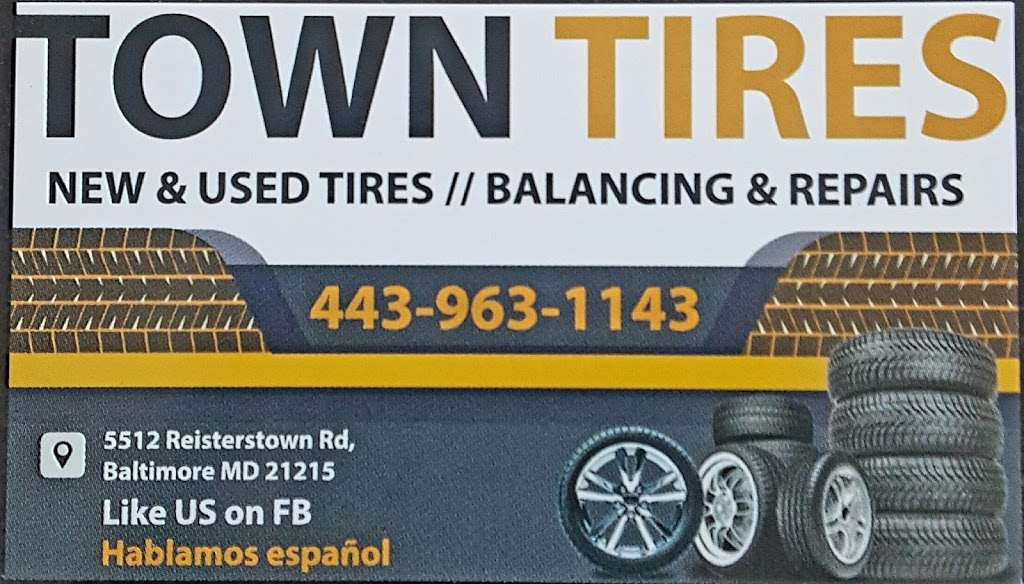Town Tires New and Used Tires Baltimore | 5512 Reisterstown Rd, Baltimore, MD 21215, USA | Phone: (443) 963-1143