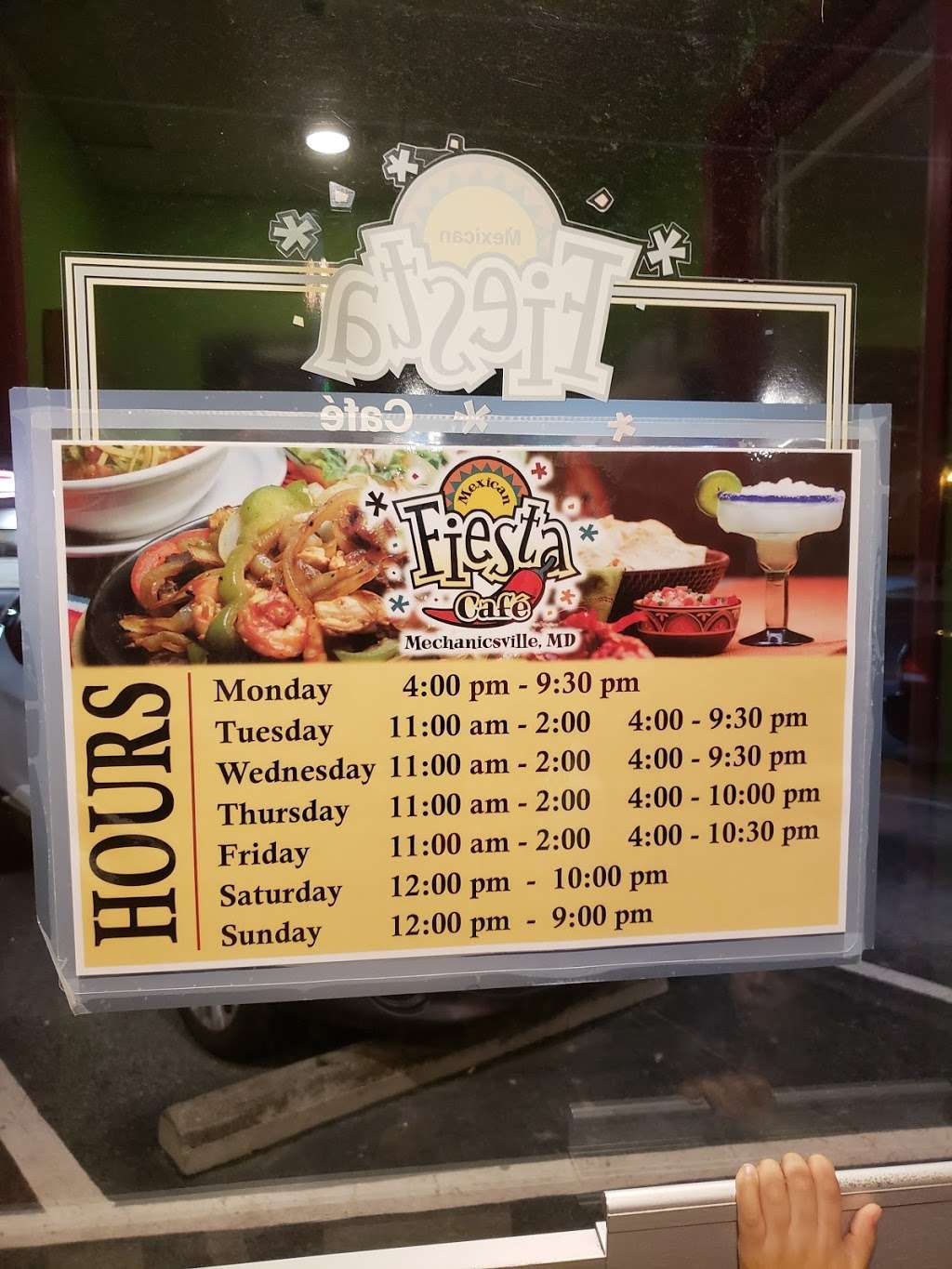 Fiesta Cafe | 28255 Three Notch Rd, Mechanicsville, MD 20659, USA | Phone: (301) 884-9730