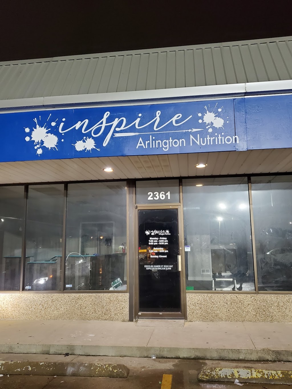 Inspire Arlington Nutrition | 2361 S Collins St, Arlington, TX 76014, USA | Phone: (817) 617-2139