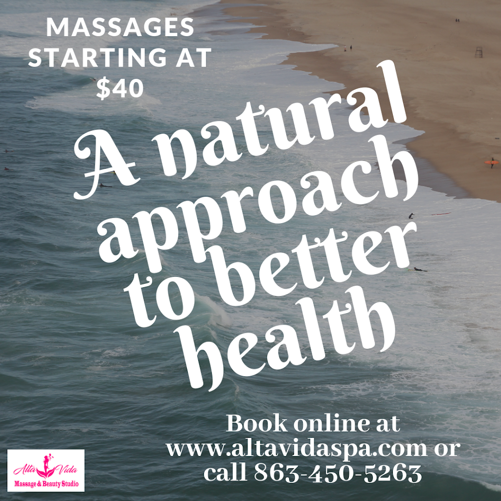 Alta Vida Massage and Beauty Studio | 1022 Walt Williams Rd, Lakeland, FL 33809, USA | Phone: (863) 450-5263