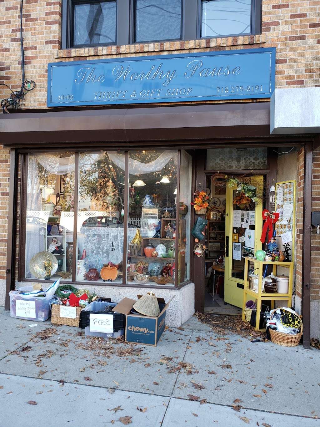 The Worthy Pause Thrift & Gift Shop | 40-08 Corporal Kennedy St, Bayside, NY 11361, USA | Phone: (718) 279-8191