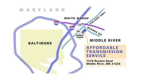 Affordable Transmission Services | 1319 Reames Rd, Middle River, MD 21220, USA | Phone: (410) 780-2601