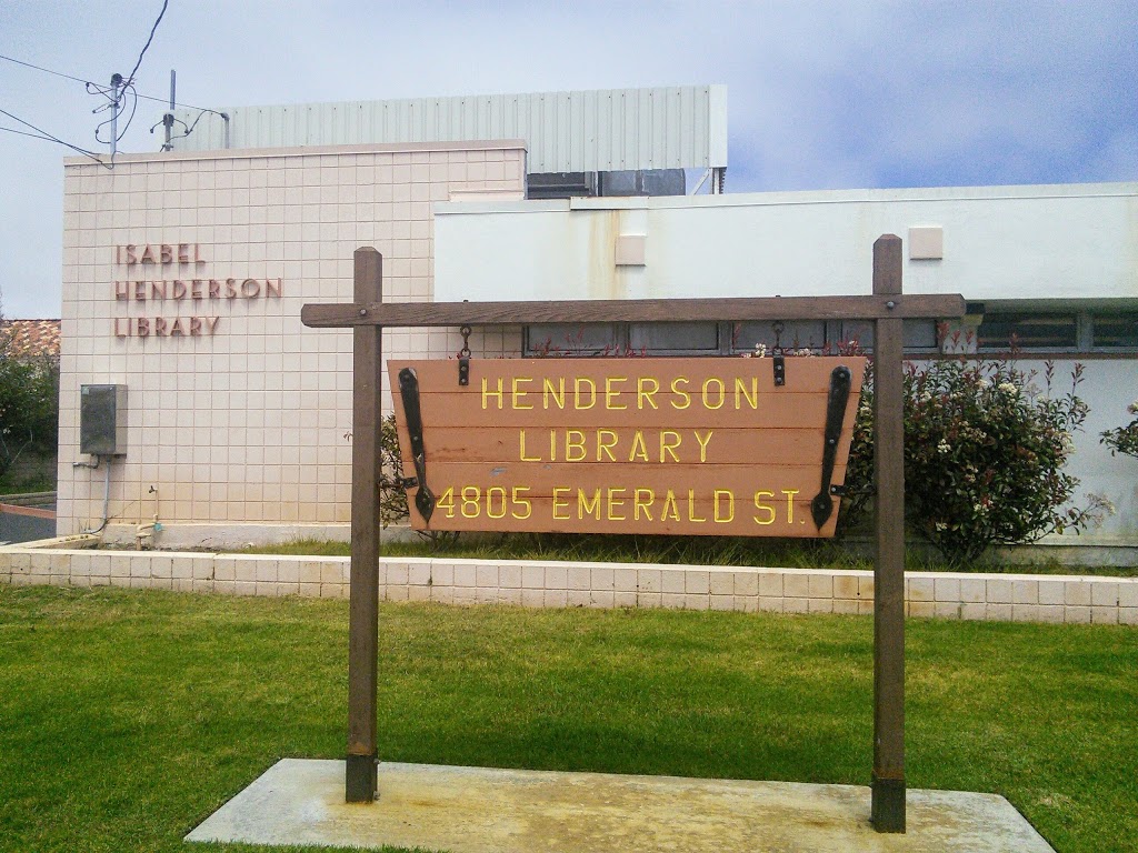 Isabel Henderson Library | 4805 Emerald St, Torrance, CA 90503, USA | Phone: (310) 371-2075