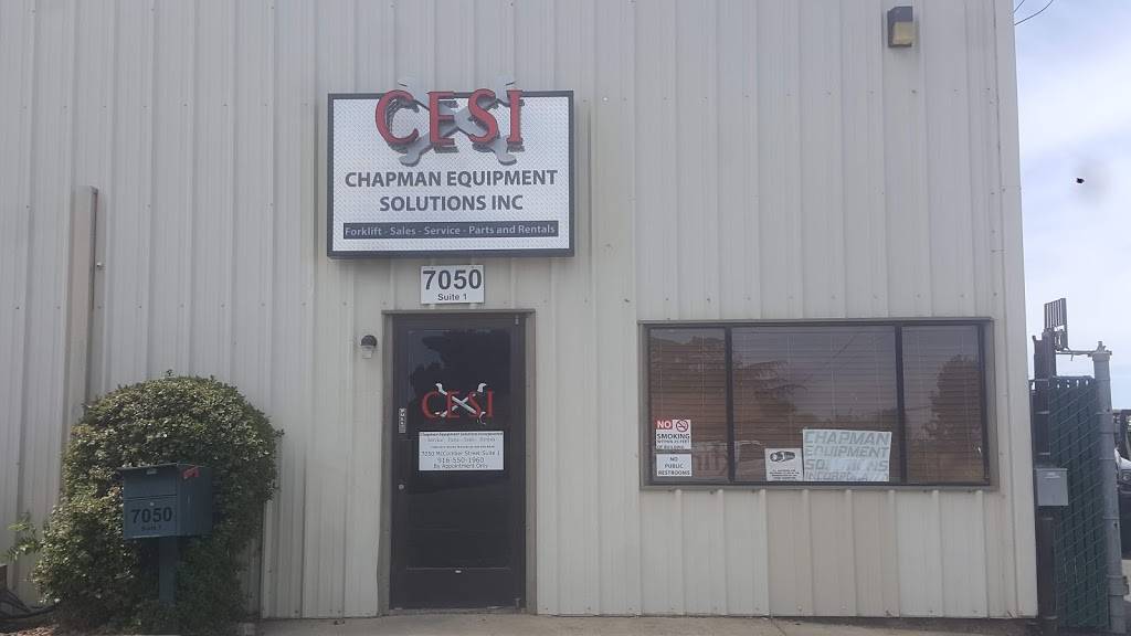 Chapman Equipment Solutions Inc | 7050 McComber St #1, Sacramento, CA 95828, USA | Phone: (916) 550-1960