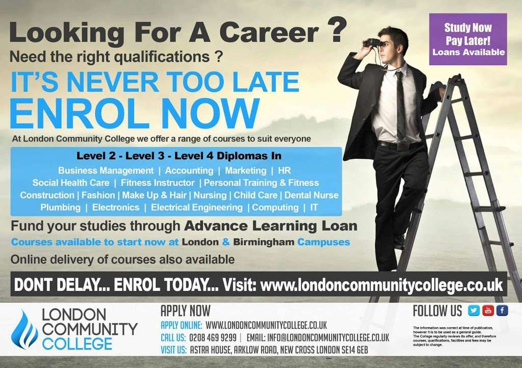 London Community College | Astra House, 23-25 Arklow Rd, London SE14 6EB, UK | Phone: 020 8694 1963