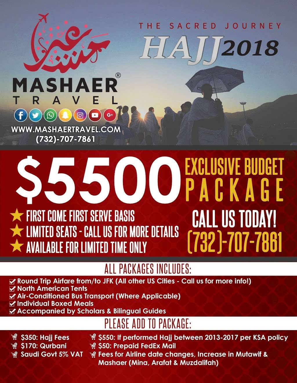 Mashaer Travel | 259 New Brunswick Ave #202, Fords, NJ 08863, USA | Phone: (732) 707-7861