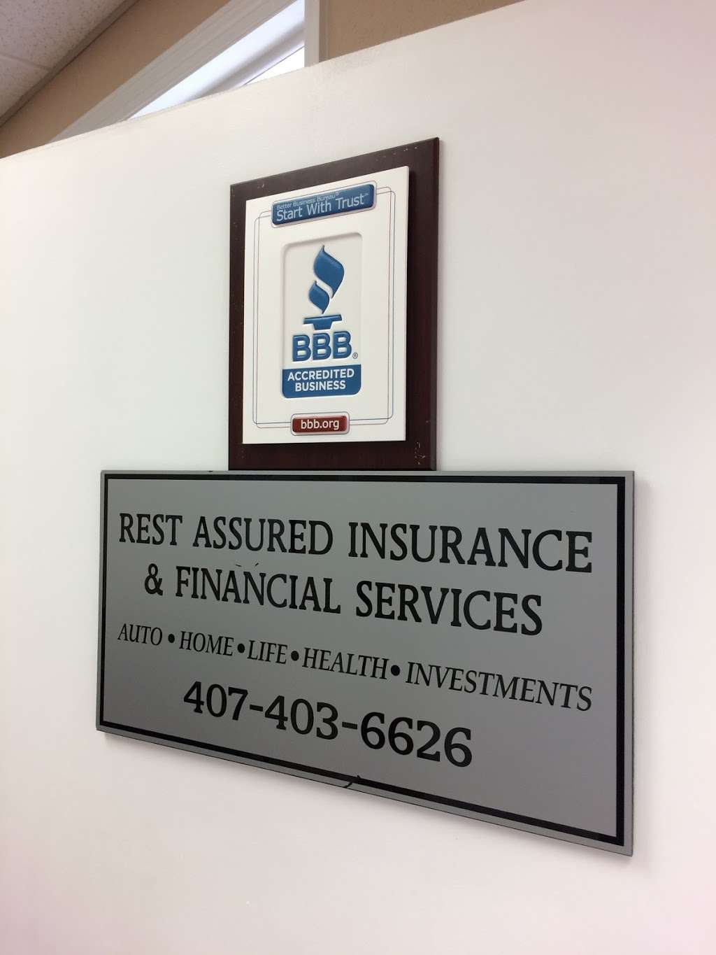 Rest Assured Insurance & Financial Services, LLC | 1817 Crescent Blvd #101E, Orlando, FL 32817, USA | Phone: (407) 403-6626