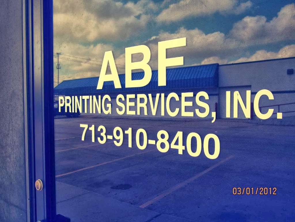 ABF Printing Services, Inc. | 9361 Winkler Dr, Houston, TX 77017, USA | Phone: (713) 910-8400