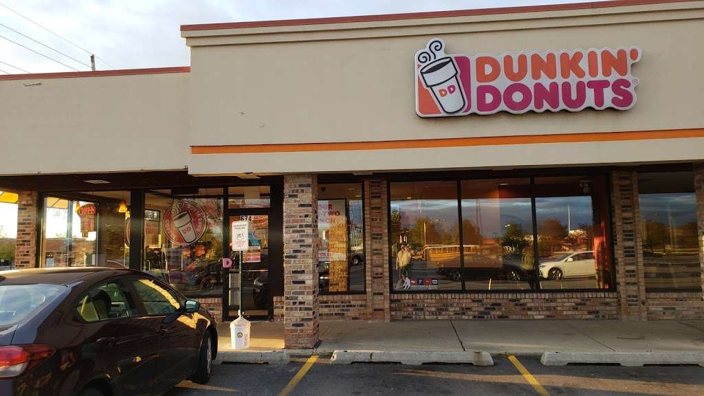 Dunkin Donuts | 674 Meacham Rd, Elk Grove Village, IL 60007, USA | Phone: (847) 534-0000