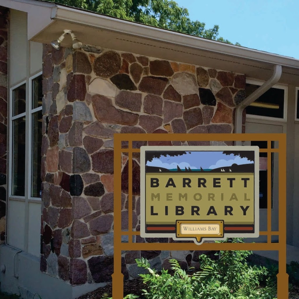 Barrett Memorial Library | 65 W Geneva St, Williams Bay, WI 53191 | Phone: (262) 245-2709