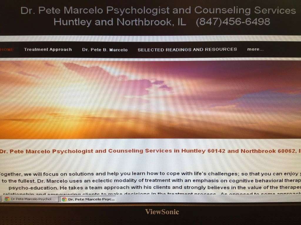 Dr Pete Marcelo Psychologist & Counseling Services Serving Algon | 11703 Barberry Ct Suite 1, Huntley, IL 60142, USA | Phone: (847) 456-6498