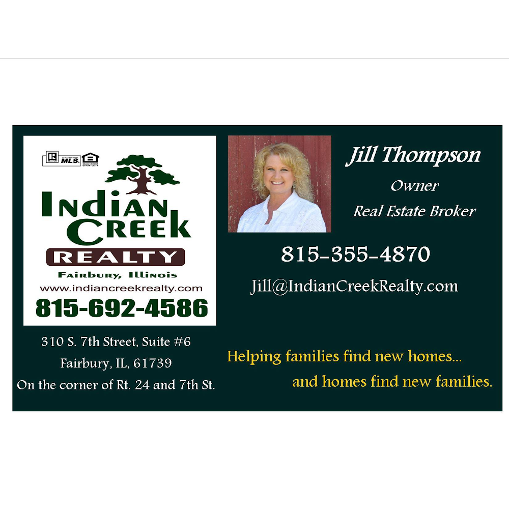 Indian Creek Realty | 310 S 7th St, Fairbury, IL 61739, USA | Phone: (815) 692-4586