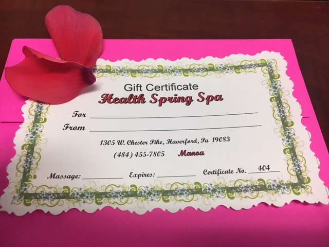 Health Spring Spa | 1305 W Chester Piker Manoa Shopping Center, Havertown, PA 19083 | Phone: (484) 455-7805