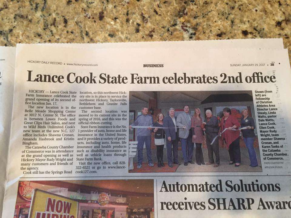 Lance Cook - State Farm Insurance Agent | 3012 N Center St, Hickory, NC 28601, USA | Phone: (828) 322-6521 Lance Cook - State Farm Insurance Agent | 3012 N Center St, Hickory, NC 28601, USA | Phone: (828) 322-6521