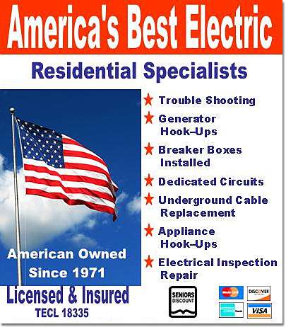 Americas Best Electric Co. | 15610 Valley Bend Dr, Houston, TX 77068, USA | Phone: (713) 306-0859