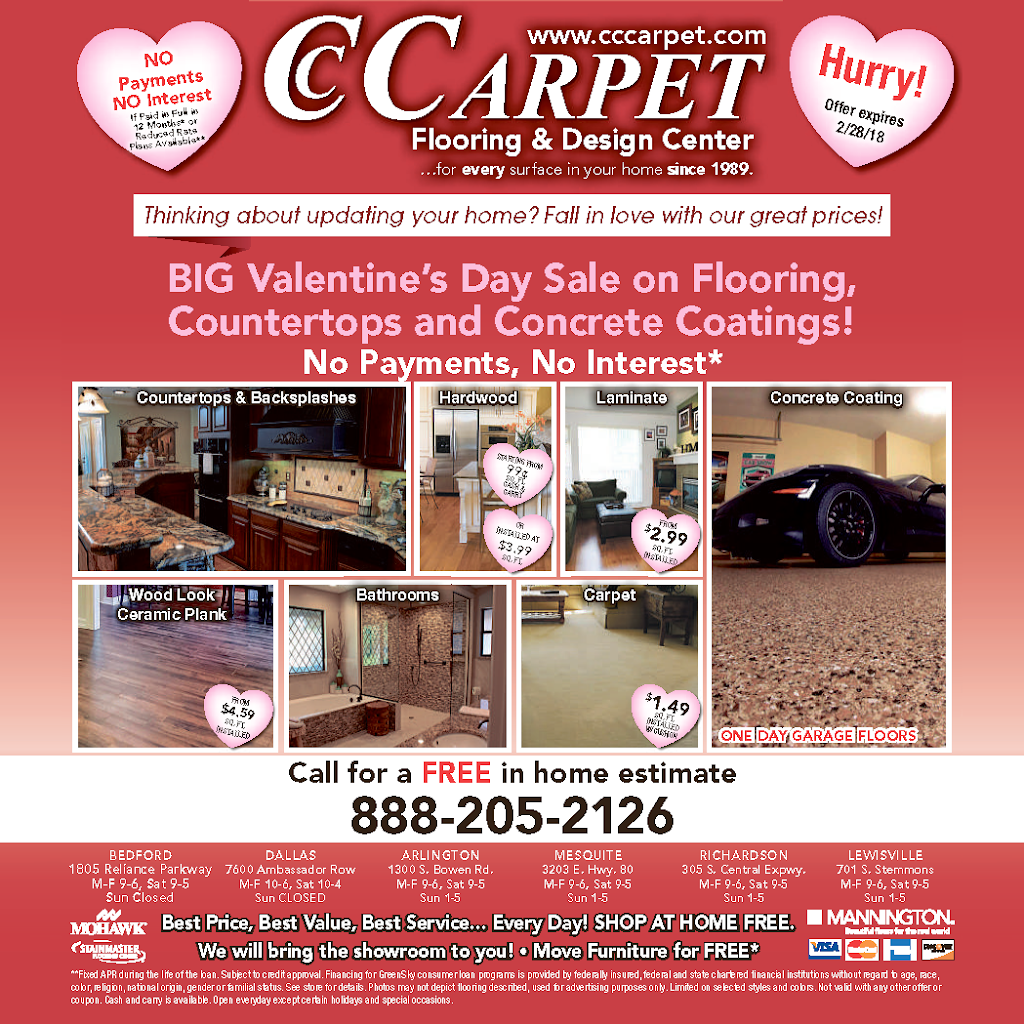 CC Carpet | 3203 East, US-80, Mesquite, TX 75150, USA | Phone: (214) 631-0704