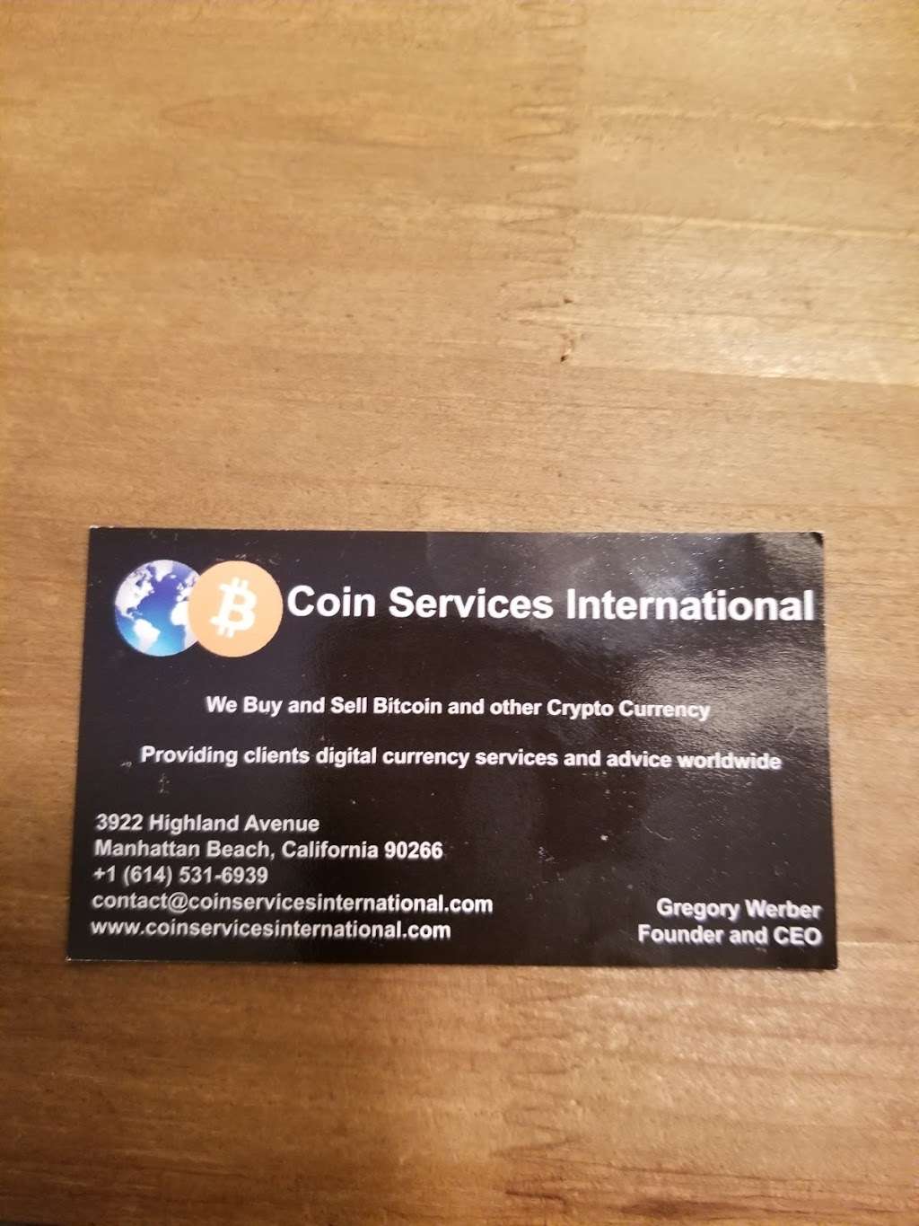 Coin Services International | 3922 Highland Ave, Manhattan Beach, CA 90266, USA | Phone: (614) 531-6939