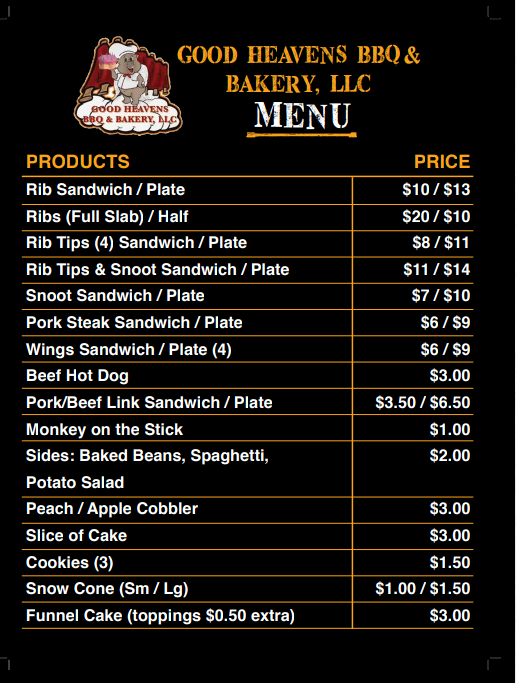 Good Heavens BBQ & Bakery, LLC | 8015 State St, East St Louis, IL 62203 | Phone: (618) 489-1300