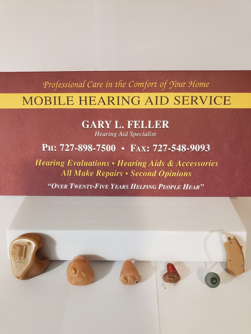 GARY L. FELLER - H.A.S. MOBILE HEARING AID SERVICE | 5857 96th Cir, Pinellas Park, FL 33782, USA | Phone: (727) 898-7500