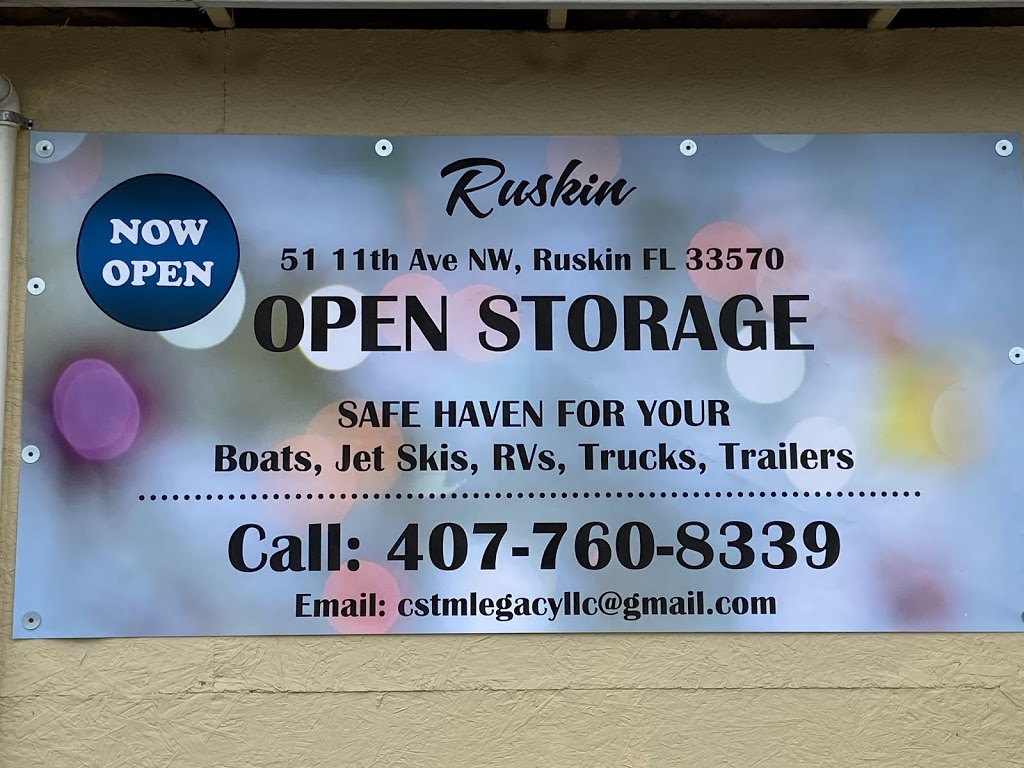 Ruskin Open Storage | 51 11th Ave NW, Ruskin, FL 33570, USA | Phone: (407) 760-8339