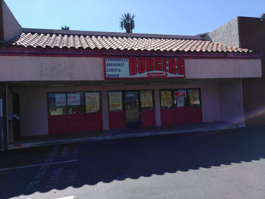 Peppermill Char-Burgers | 505 S Pepper Ave # A, Rialto, CA 92376, USA | Phone: (909) 820-7567