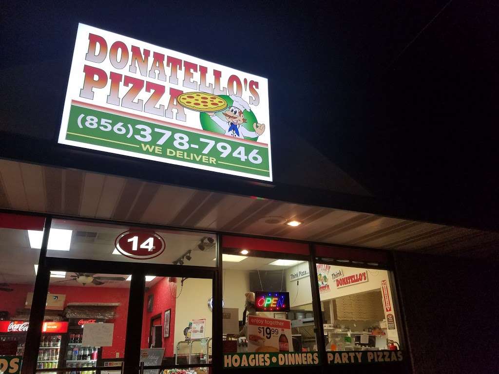 Donatellos Pizza | 14 N Burlington Rd, Bridgeton, NJ 08302, USA | Phone: (856) 378-7946