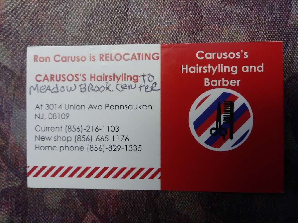 Carusos Hairstyling & Barber Shop | 3014 Union Ave, Pennsauken Township, NJ 08109, USA | Phone: (856) 665-1176