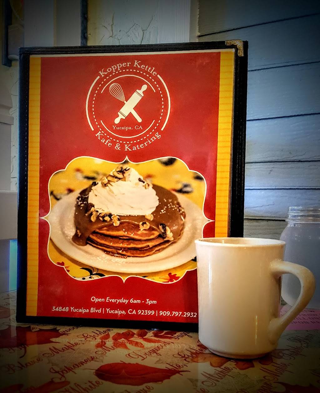 Kopper Kettle Kafe & Katering | 34848 Yucaipa Blvd, Yucaipa, CA 92399, USA | Phone: (909) 797-2932