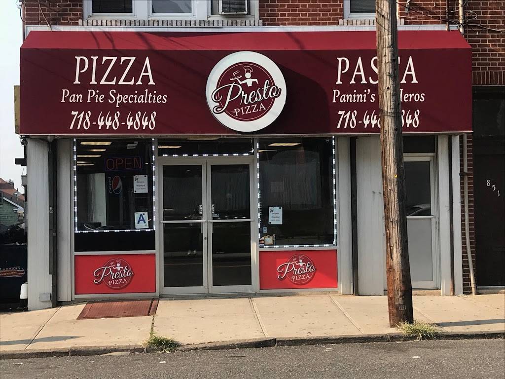 Presto Pizza & Pasta | 853 Castleton Ave, Staten Island, NY 10310, USA | Phone: (718) 448-4848