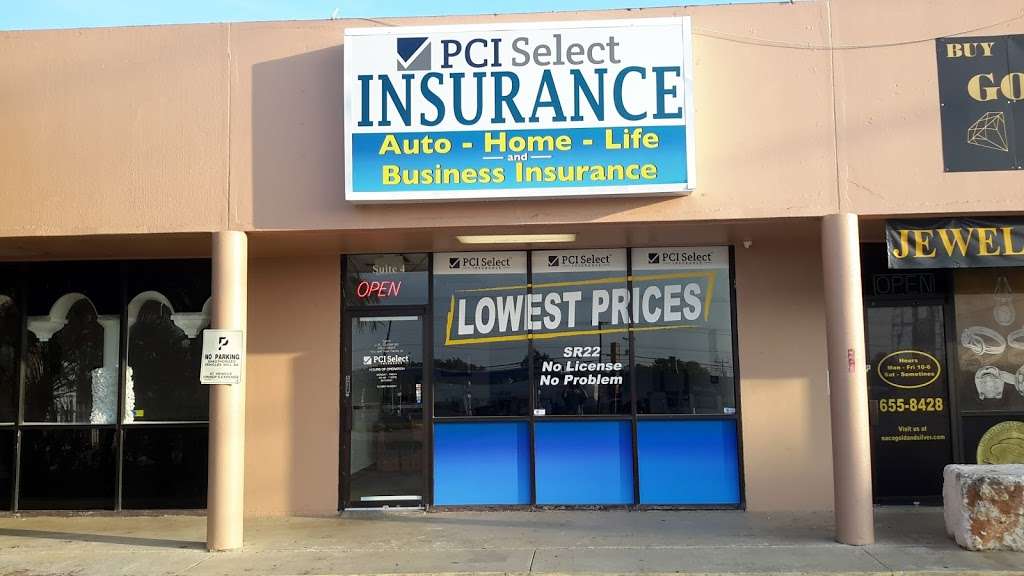 PCI Select Insurance | 13323 Nacogdoches Rd Ste. 4, San Antonio, TX 78217, USA | Phone: (210) 943-3539