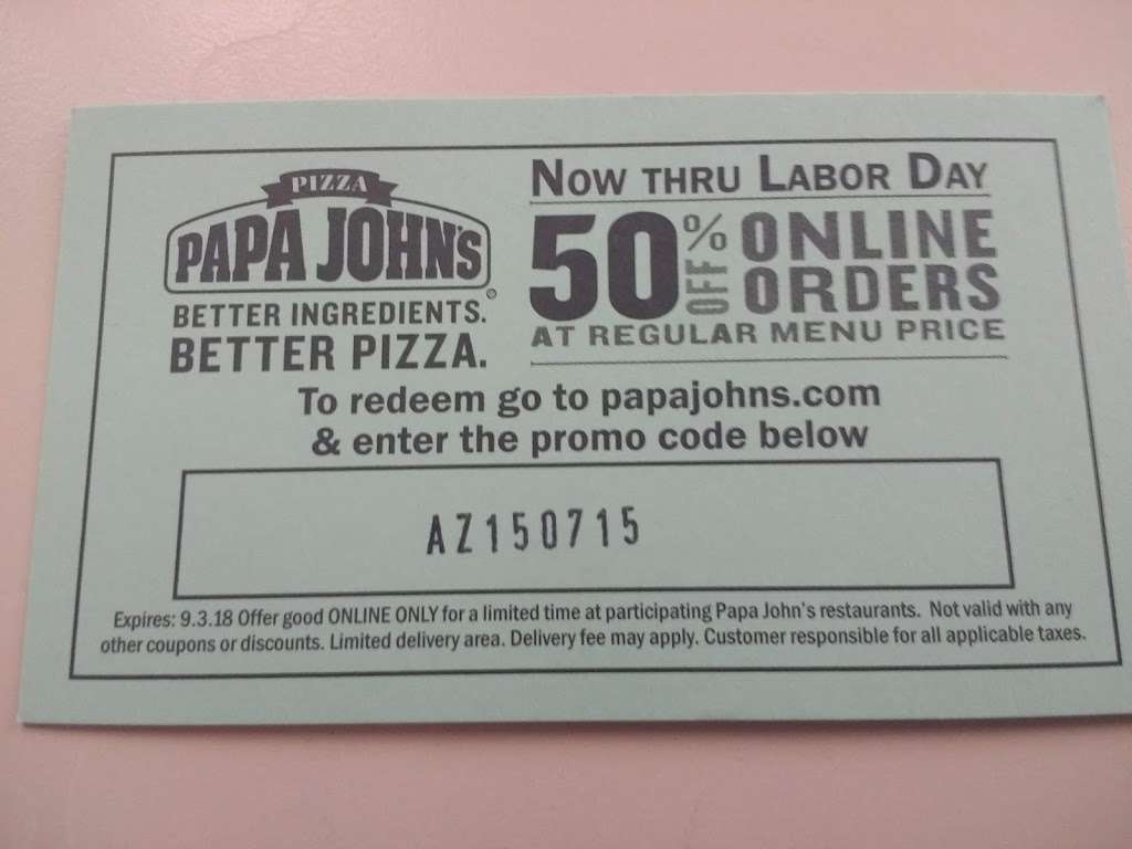Papa Johns Pizza | 7001 N Scottsdale Rd Ste D, Scottsdale, AZ 85250, USA | Phone: (480) 998-7272