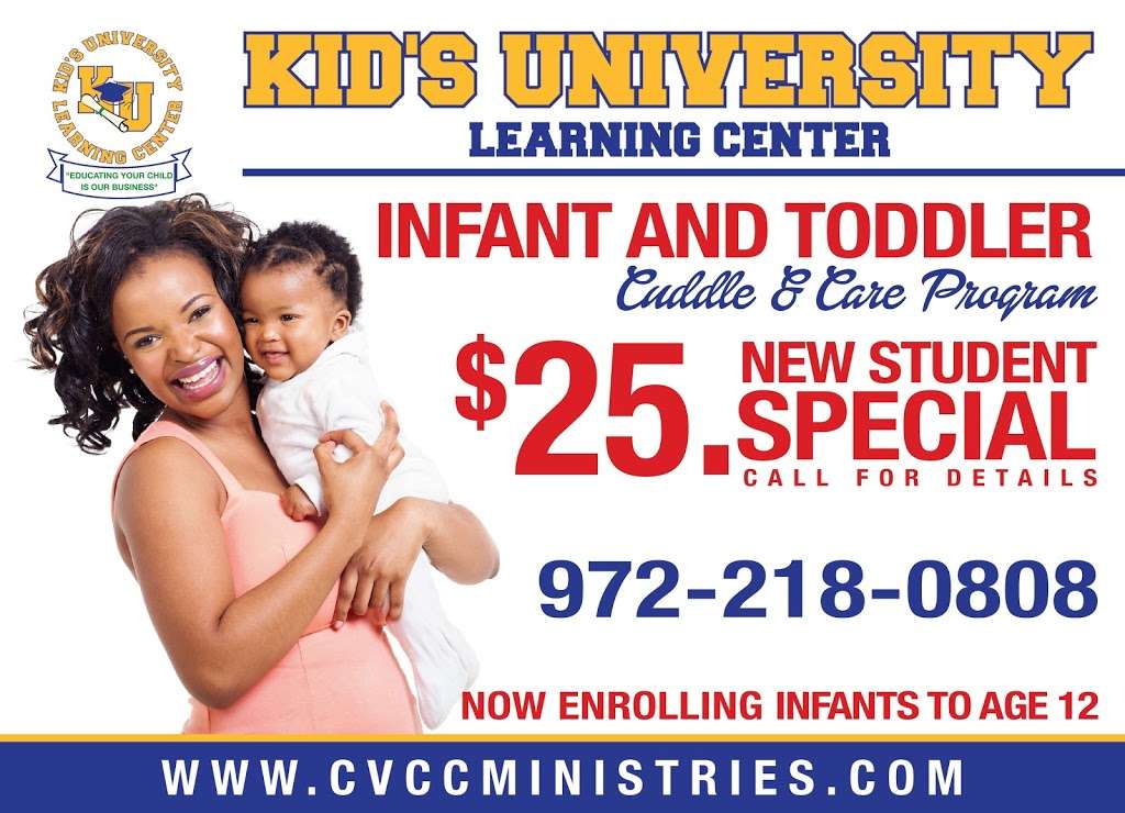 Kids University Learning Center - A Ministry of Cedar Valley Ch | 643 W Wintergreen Rd, Lancaster, TX 75134, USA | Phone: (972) 218-0808