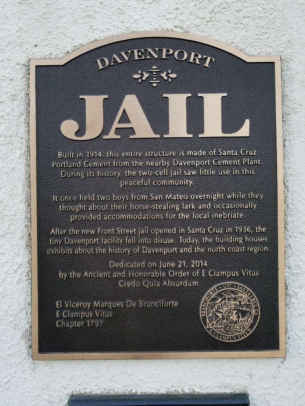 Davenport Jail Museum | 70 Center St, Davenport, CA 95017, USA