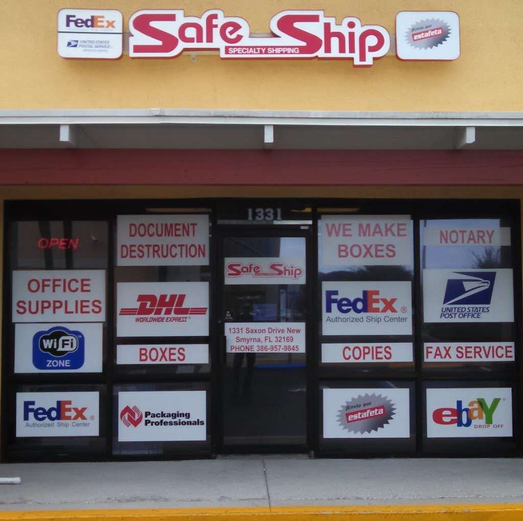Safe Ship - New Smyrna Beach | 1331 Saxon Dr, New Smyrna Beach, FL 32169, USA | Phone: (386) 957-9845