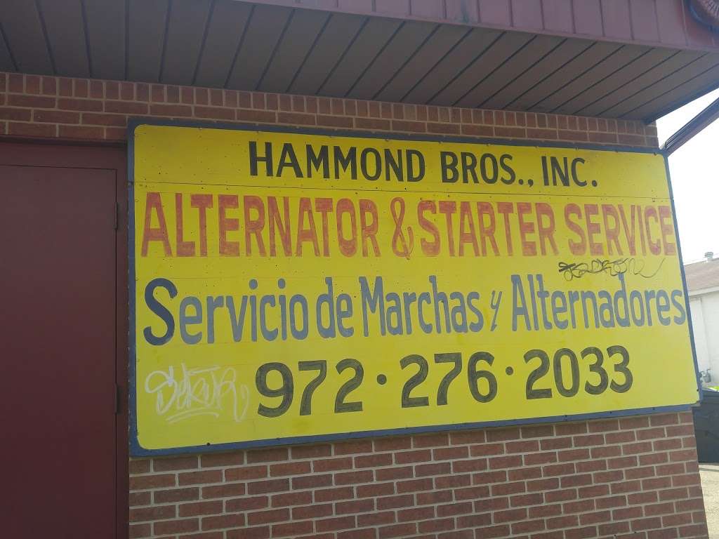 Hammonds Brothers Alternators & Starter Service | 509 N 5th St, Garland, TX 75040, USA | Phone: (972) 276-2033